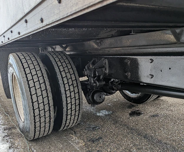 Air brake system repair of a truck